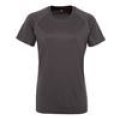 TriDri® Women's panelled TriDri® tech tee Charcoal